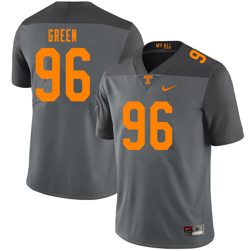 Men #96 Isaac Green Tennessee Volunteers College Football Jerseys Sale-Gray - Click Image to Close